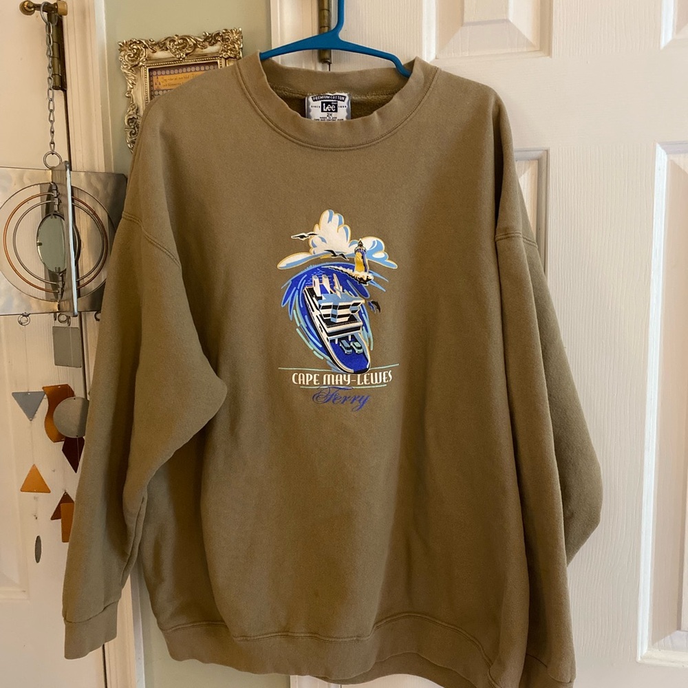 Vintage Lee Cotton Crewneck Sweatshirt 90s Size XXL